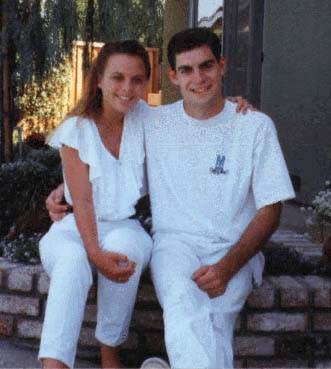 Donna and Mark, Grandpa Newton's 80th Birthday, July 1993