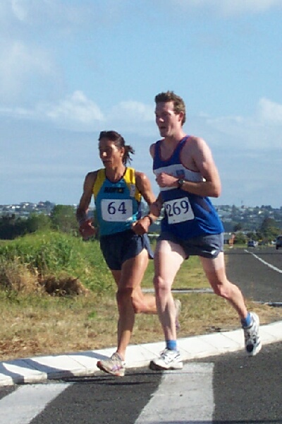 Marion Millward and Andrew Bott at 14km