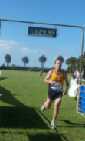 Peter Gillies at the finish