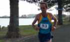 Glen Sexton leads down Hardinge Rd