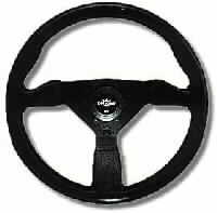 PERSONAL GRINTA BLACK LEATHER/BLACK SPOKES STEERING WHEEL 330 mm