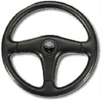 PERSONAL EB 110 V BLACK LEATHER/ BLACK LEATHER CENTER PAD 350 mm STEERING WHEEL