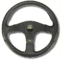 PERSONAL BLITZ POLYURETHANE/BLACK SPOKES/YELLOW LOGO STEERING WHEEL 350 mm