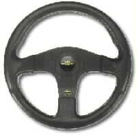 PERSONAL BLITZ POLYURETHANE/BLACK SPOKES/YELLOW LOGO STEERING WHEEL 330 mm