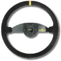 PERSONAL DAKAR BLACK LEATHER/BLACK SPOKES STEERING WHEELS 350 mm