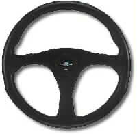 PERSONAL MONZA S 300 HP BLACK LEATHER/BLACK SPOKES 350 mm STEERING WHEEL