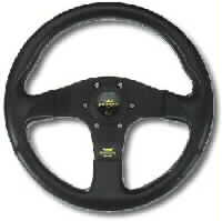 PERSONAL BLITZ V BLACK LEATHER/BLACK SPOKES 330 mm STEERING WHEEL