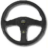 PERSONAL BLITZ R.V. BLACK LEATHER/BLACK SPOKES 350 mm STEERING WHEEL