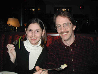 Jodie and I at Lucky 32 restaurant