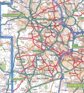 Phillips map of the Black Counrty