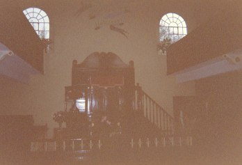 inside the Wesylan Church, Photo by Dave