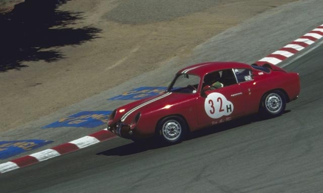 '58 Zagato at Laguna Seca