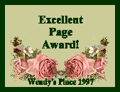 Wendy's Excellent Page Award