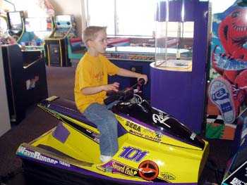 John at Chuck E. Cheese