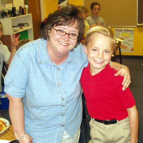 John with Mrs. Williams