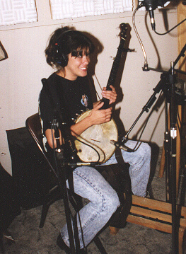 Beci at a recording session