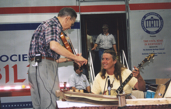 Deb jamming with Homer Leadford