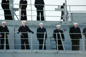 Close up of sailors...