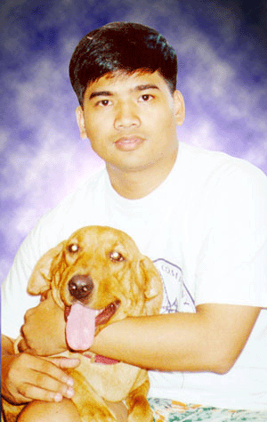 Poging meiji and his doggie AJ!