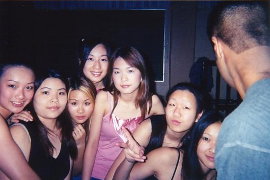 da group ! (left to right) michelle, mary, zhu, alyssa, claire, karen, cassandra (and who's dat boy ??)