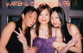karen, cassandra (playing the celeb) and alyssa