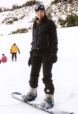 chillin' on her board...