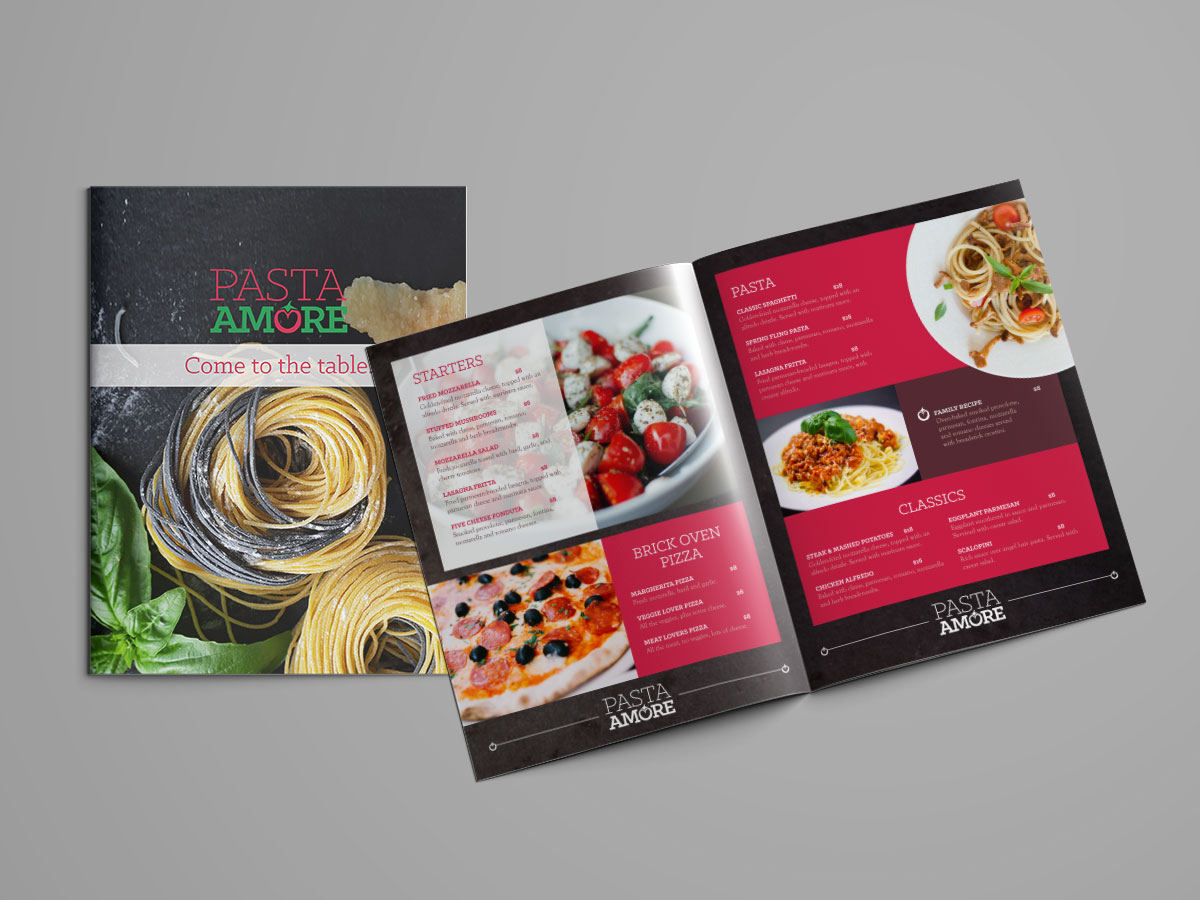 Pasta Amore Menu
