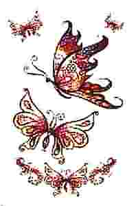 glitter butterfly