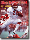 OCTOBER 3, 1977 - OKLAHOMA, O.K - BILLY SIMS BOUNDS OVER THE BUCKEYES