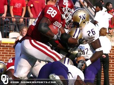 AD Bowls over UW defenders