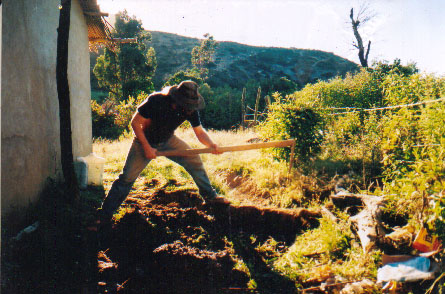 preparing the mud
