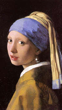 This is the painting from Vermeer: The girl with a pearl earring.
