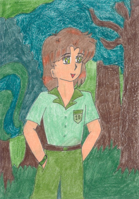 Ken Arashino in the woods