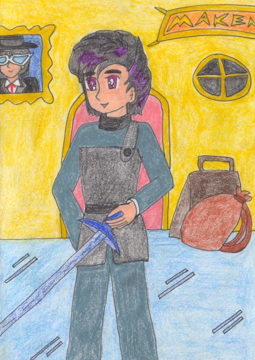 Ryuu Gingekko practicing in the palace