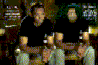 Jimmy Smits watches a game and has a beer with the Emperor