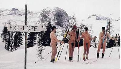 The worlds first FKK cross country loipe
