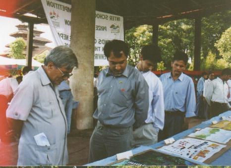 Mayor of Lalitpur - evaluating Art Exhibition