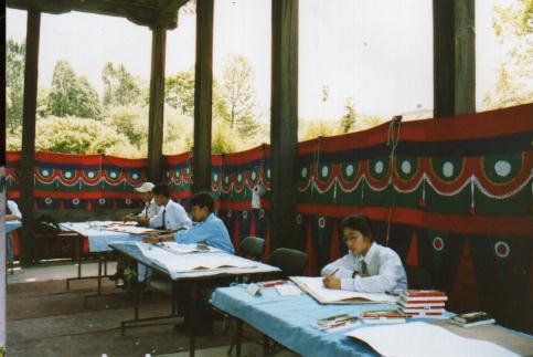Students Painting for Competition