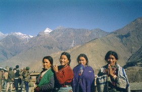 Sherpa Women welcoming you in Langtang