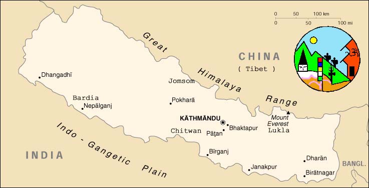 Map of Nepal