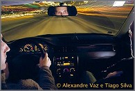 Alexandre e Tiago no carro
