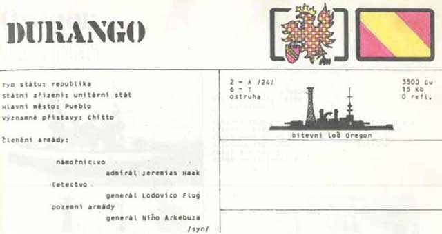 St�t DURANGO strana&nbsp;2&nbsp;ro�enky&nbsp;NAUMACHIA&nbsp;1985