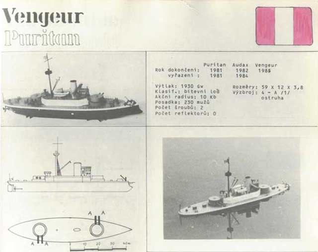 Kriosk� monitor PURITAN strana&nbsp;12&nbsp;ro�enky&nbsp;NAUMACHIA&nbsp;1985