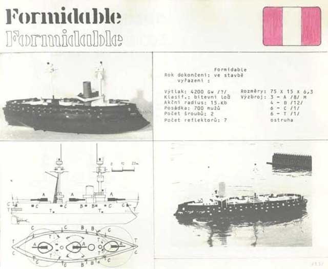 Kriosk� bitevn� lo� FORMIDABLE - strana 13 ro�enky NAUMACHIA 1985
