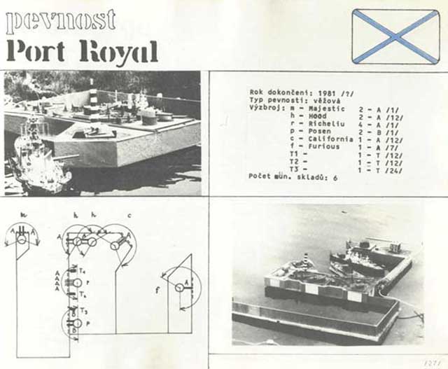 Unijsk� pevnost PORT ROYAL strana&nbsp;27&nbsp;ro�enky&nbsp;NAUMACHIA&nbsp;1985