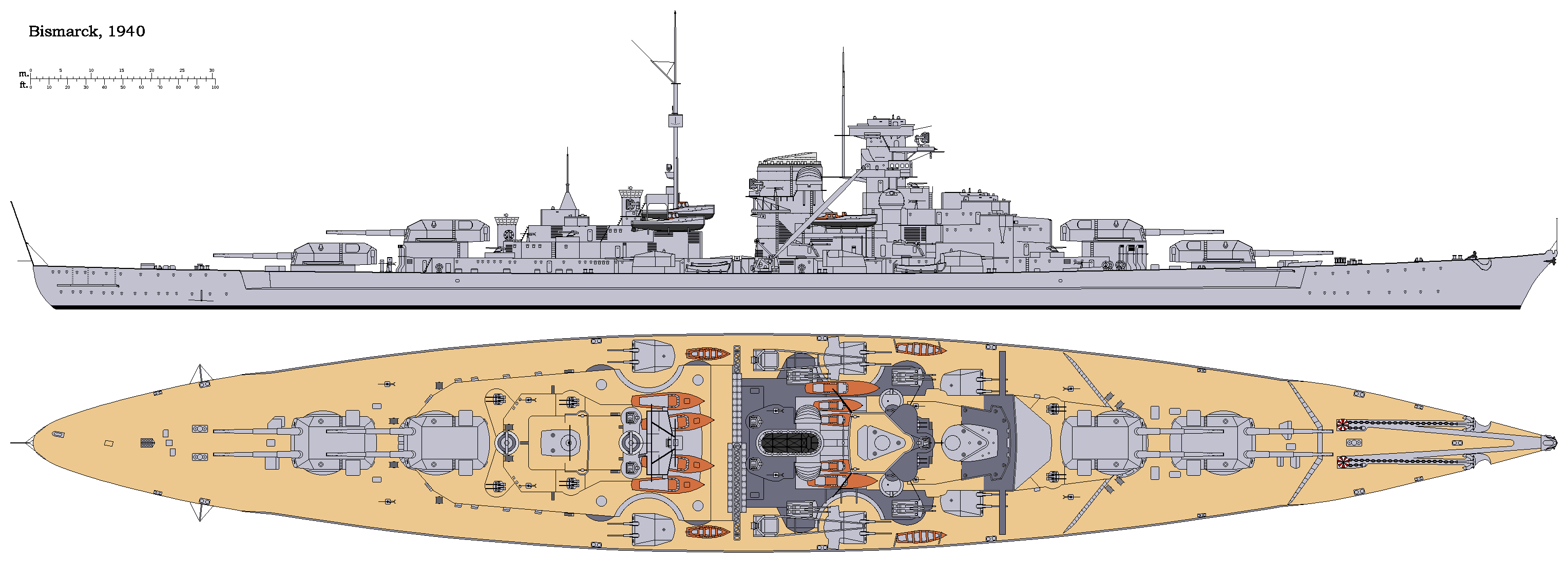 Pl�n superdreadnoughta Bismarck