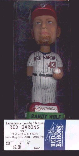 Randy Wolf Red Barons bobble head
