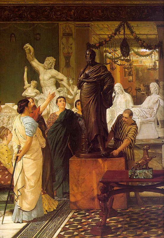 A Sculpture Gallery, 1867, oil on panel, Mus�e des Beaux Arts, Montr�al. 144KB