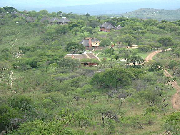 View from above the campsite
