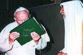 Karol Wojtyla Kissing the Koran